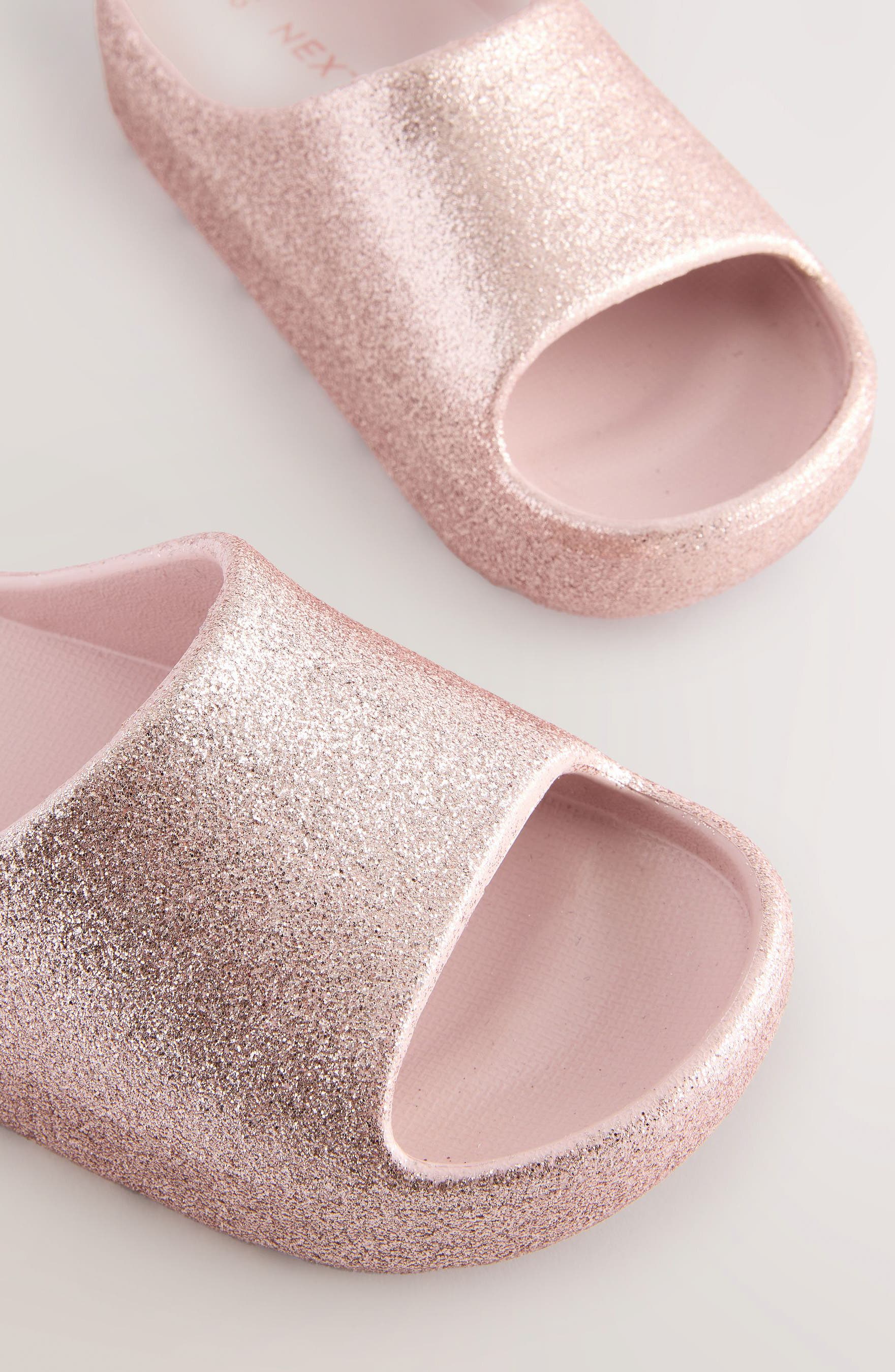 NEXT Kids' Chunky Glitter Slide Sandal, Alternate, color, 