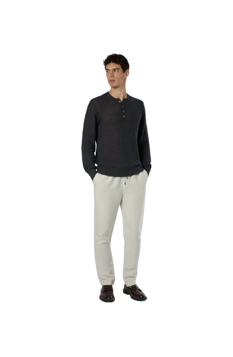 Onia Linen Henley Sweater, Main, color, 