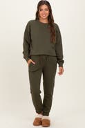 PinkBlush Fleece Long Sleeve Pullover & Jogger Set