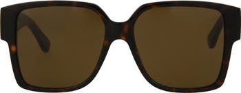 55mm Square Sunglasses
