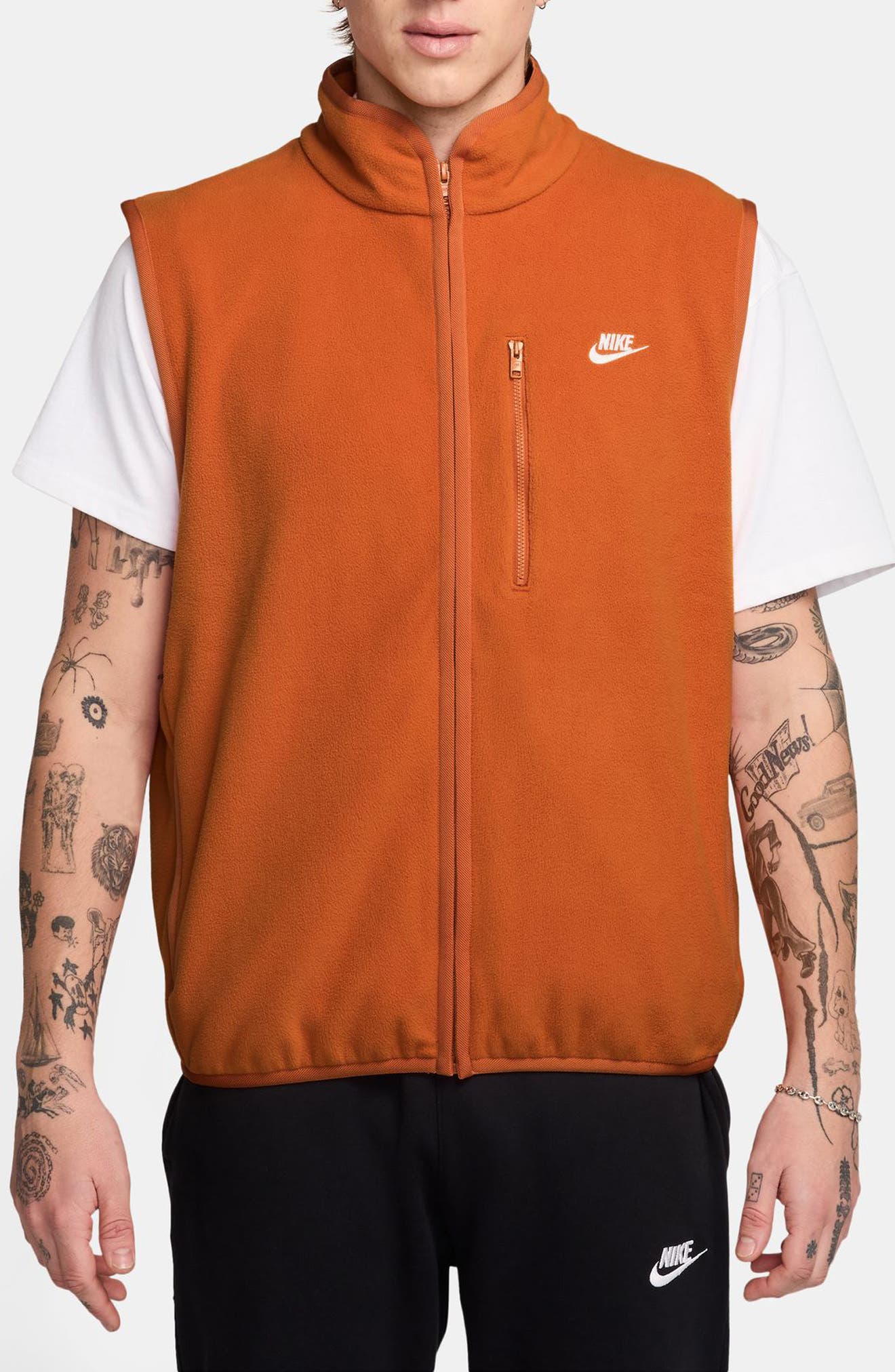 orange nike vest