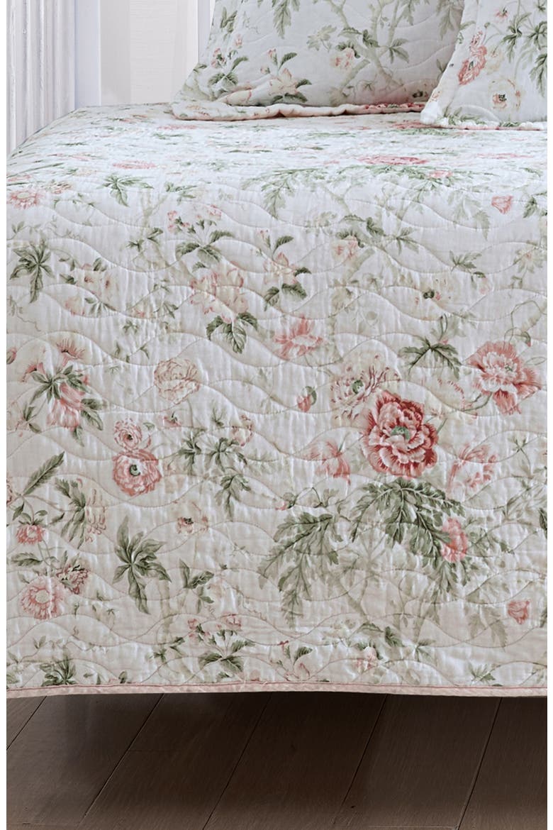 Lindy Botanical Cotton Duvet Set, Alternate, color, PINK GREEN