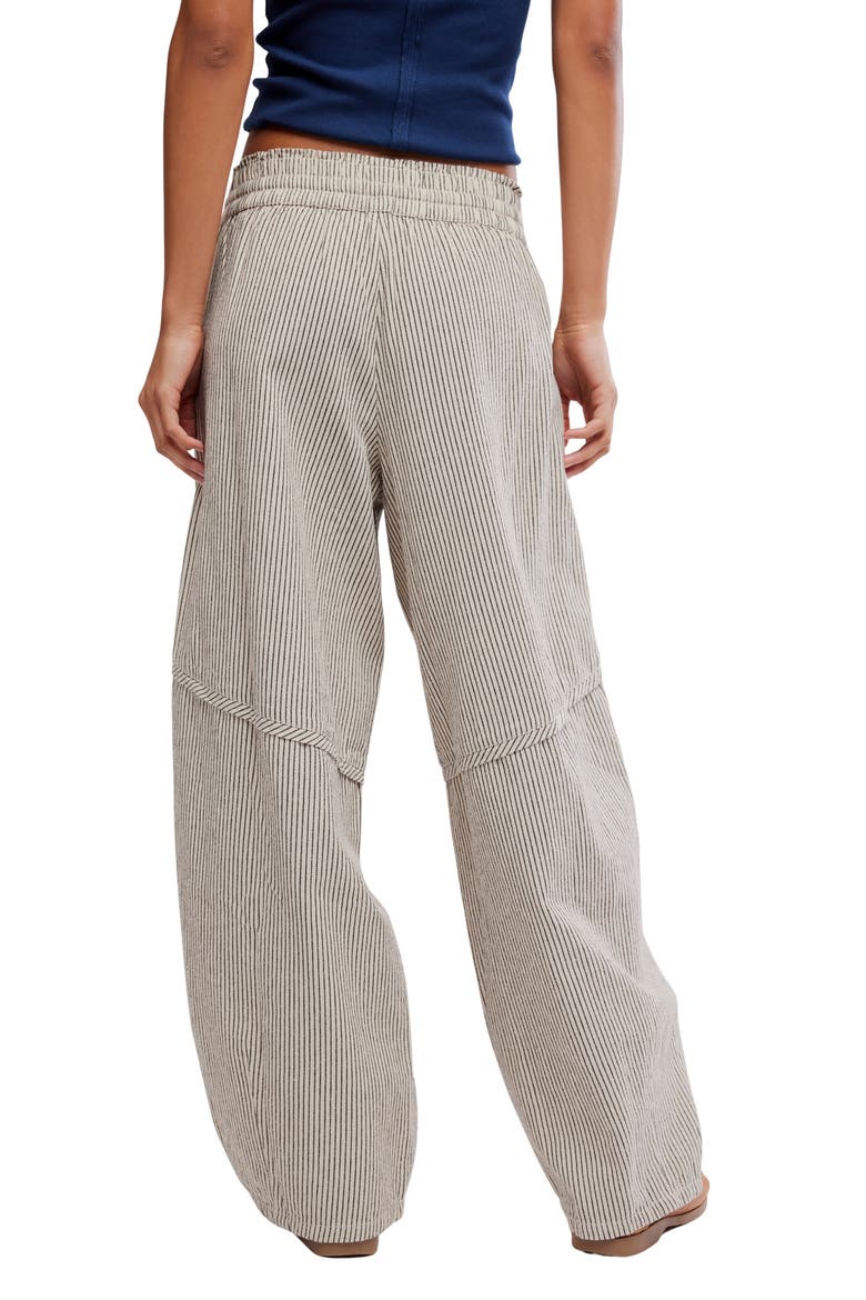 Something Good Pinstripe Cotton Drawstring Pants, Alternate, color, IVORY COMBO