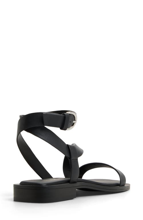 Shop Aldo Grugar Ankle Strap Sandal In Charcoal
