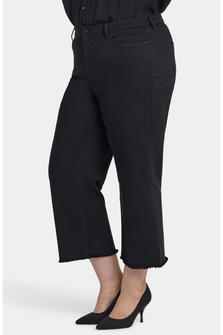 Coco High Waist Relaxed Crop Wide Leg Jeans, Alternate, color, BLACK