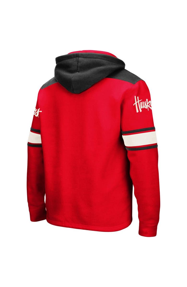 COLOSSEUM Men's Colosseum Scarlet Nebraska Huskers 2.0 Lace-Up Pullover Hoodie, Alternate, color, Scarlet