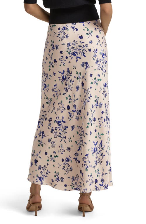 Favorite Daughter The Favorite Satin Maxi Skirt In Pretty In Pink Floral In Pretty In Pink Flo