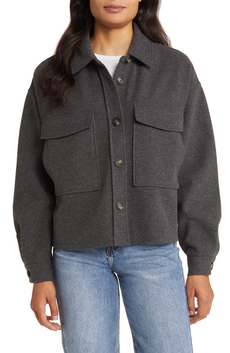 beachlunchlounge Double Face Crop Jacket, Alternate, color, 