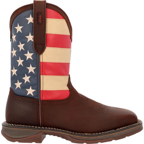 Patriotic Steel Toe Work Boot