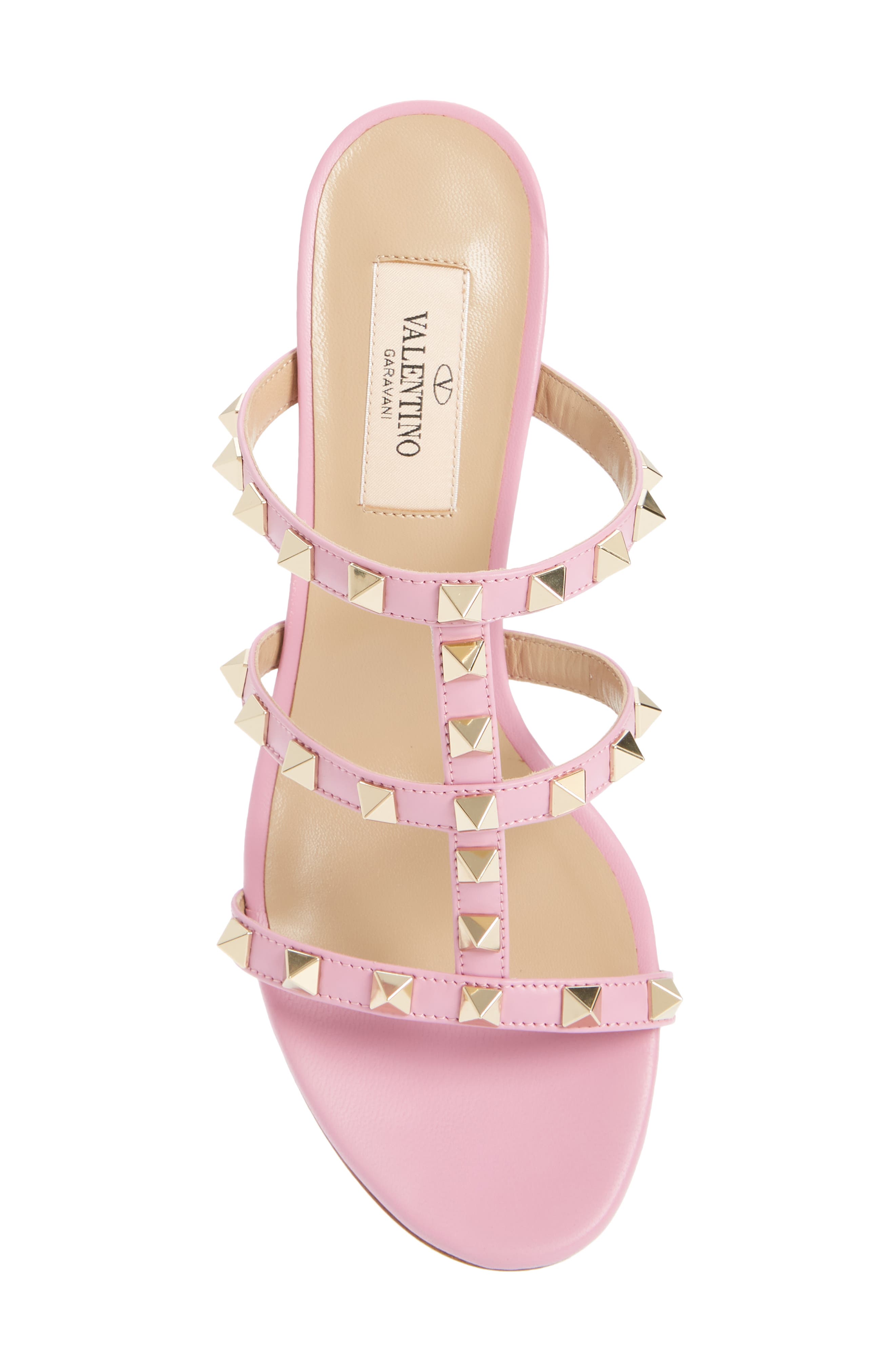 Valentino Garavani Rockstud Slide Sandal, Alternate, color, 