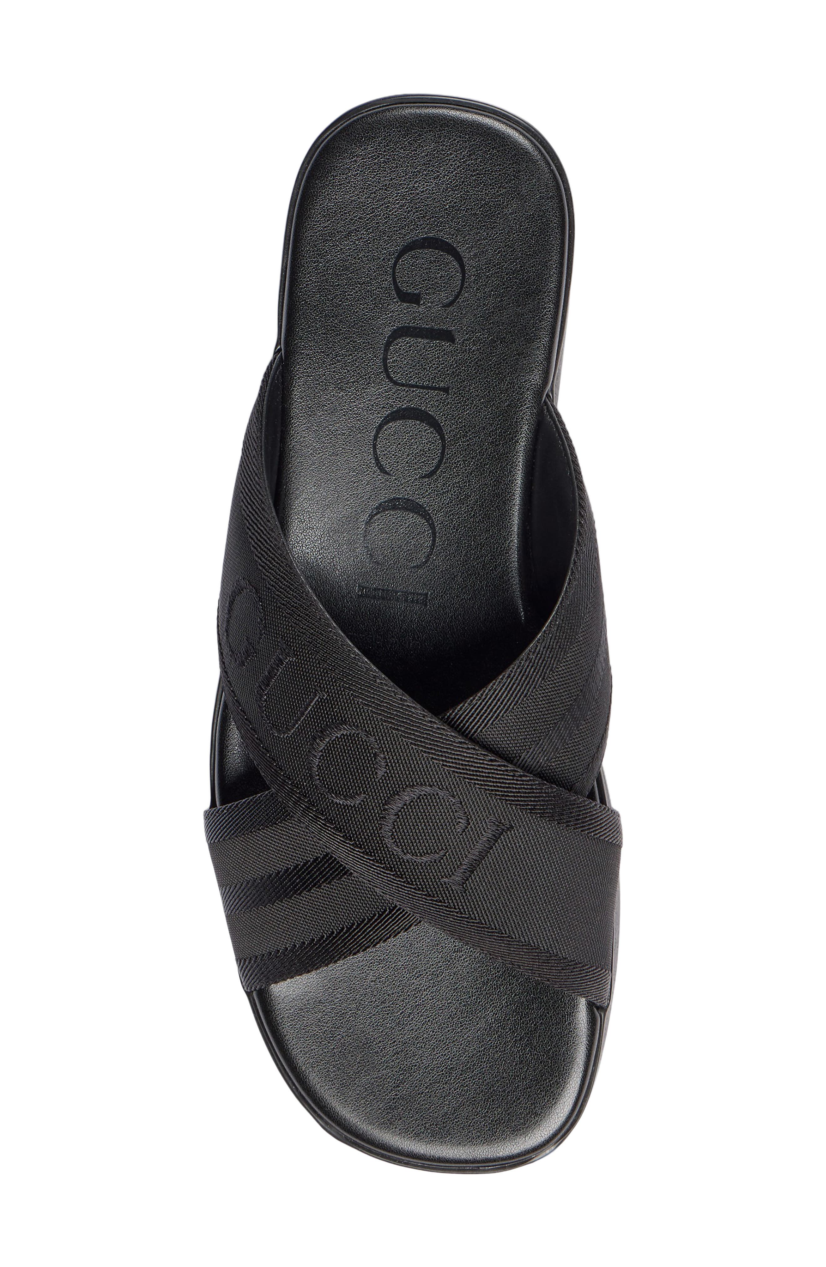 Gucci Charlie Crossover Slide Sandal, Alternate, color, 