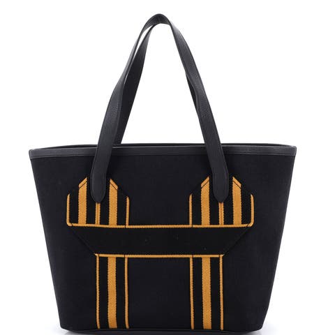 Pursangle Tote Canvas with Leather