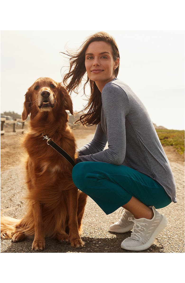 Lands' End Moisture Wicking UPF Sun Long Sleeve Tunic Top, Alternate, color,