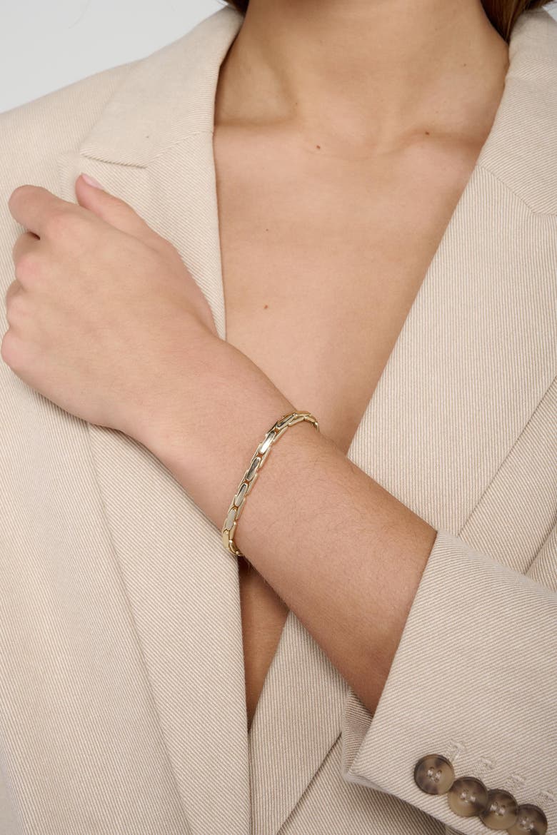 Refine Bracelet, Alternate, color, Gold