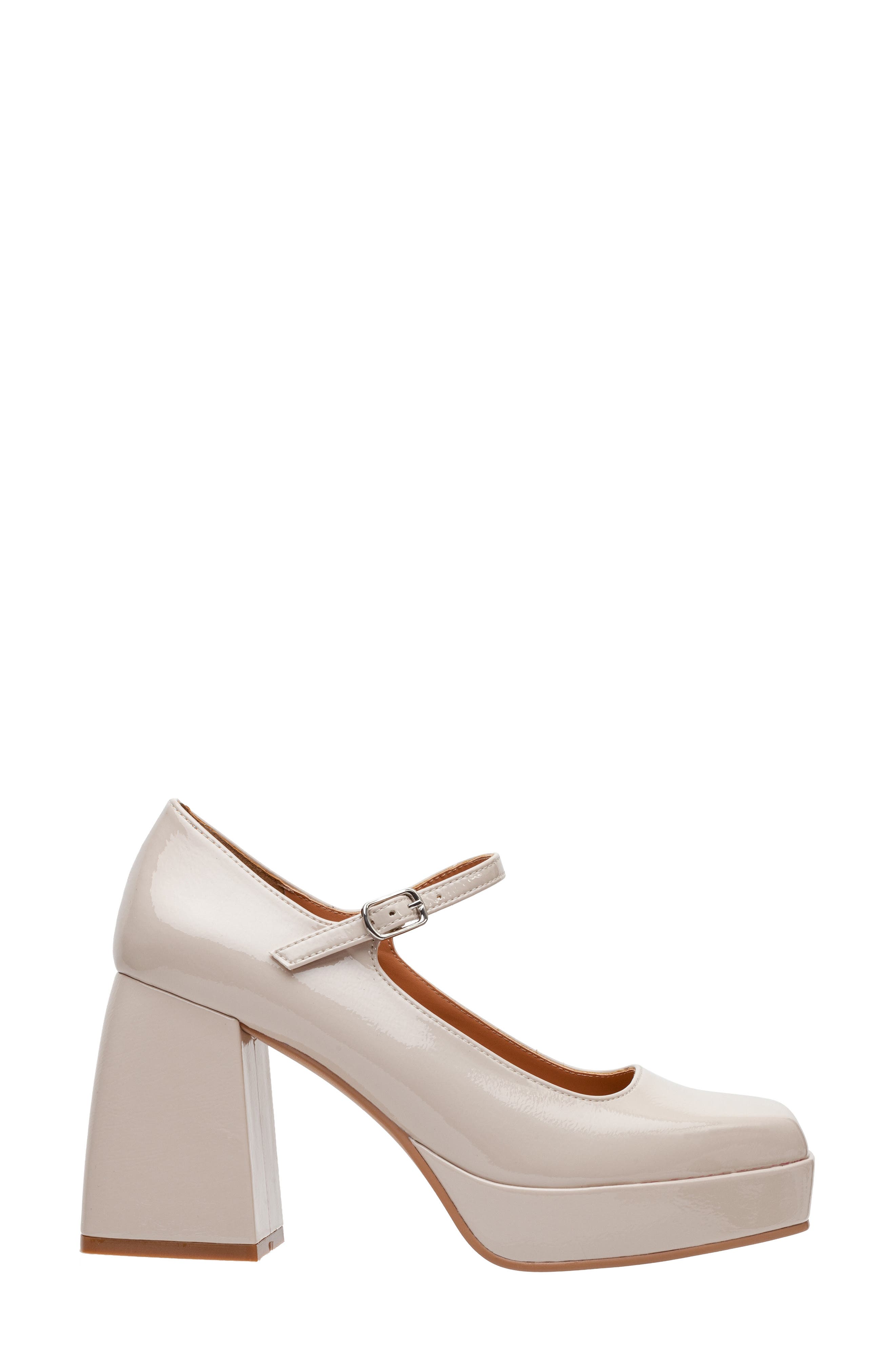 Notice Mary Jane Platform Pump, Alternate, color, BEIGE