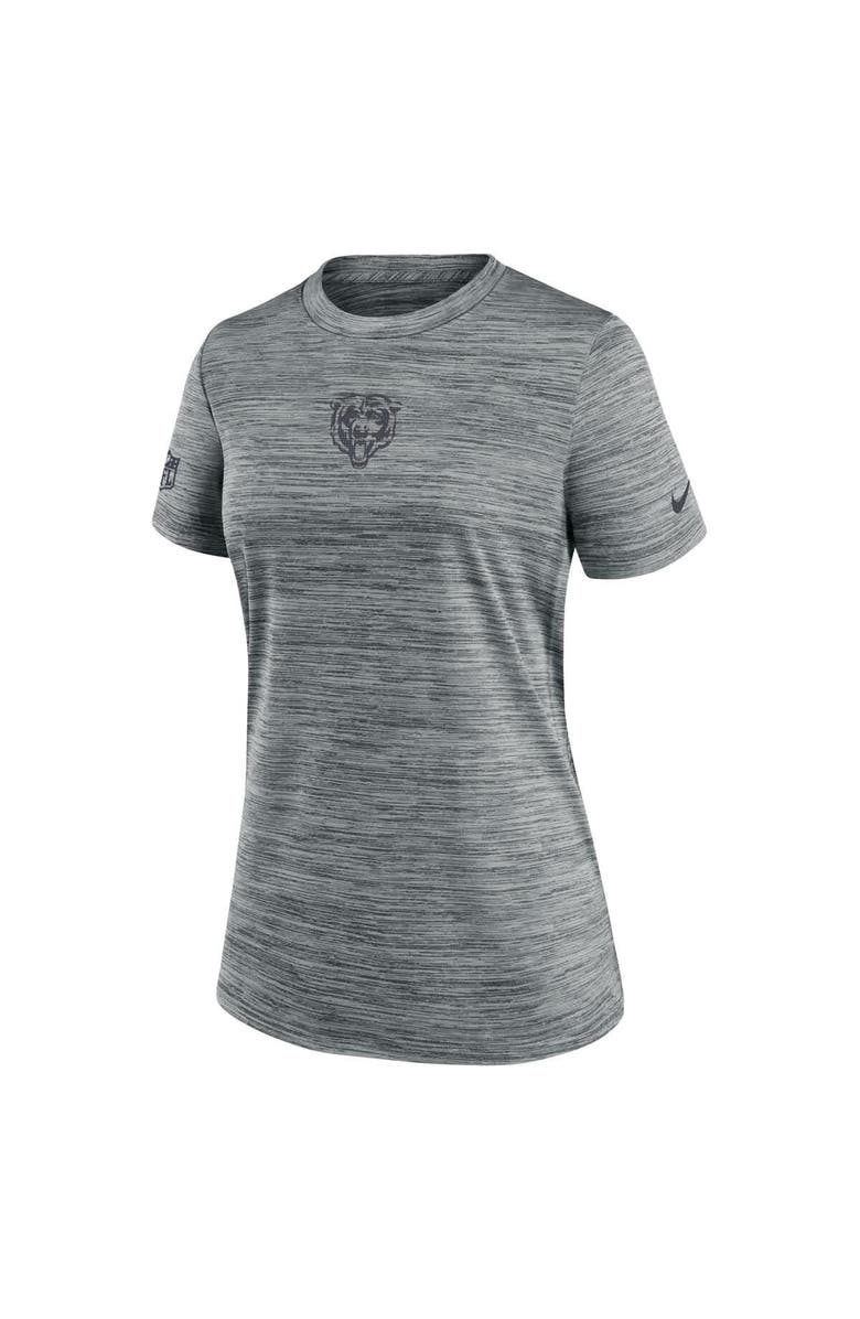 Nike Women's Nike Gray Chicago Bears Sideline Velocity Performance T-Shirt, Alternate, color, Gray