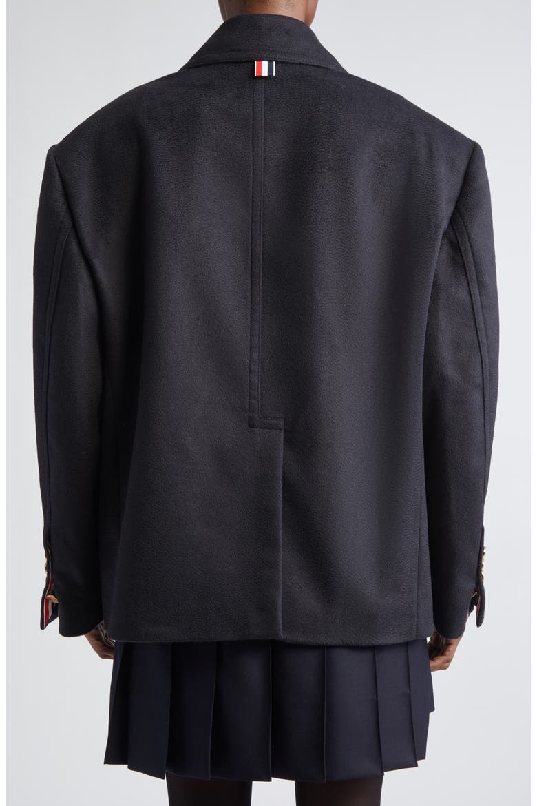Oversize Cashmere Peacoat, Alternate, color, NAVY