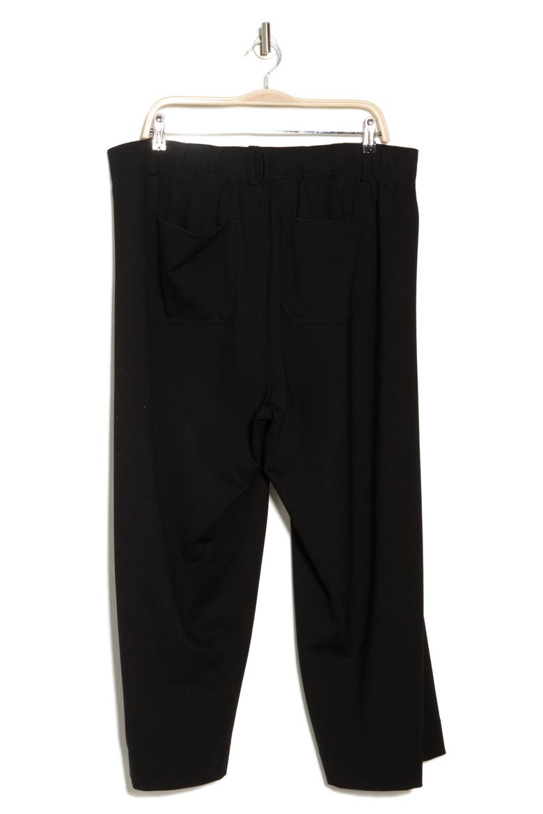 Patch Pocket Crop Wide Leg Pants, Alternate, color, BLACK