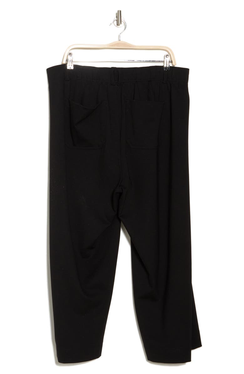 Democracy Patch Pocket Crop Wide Leg Pants, Alternate, color, Black