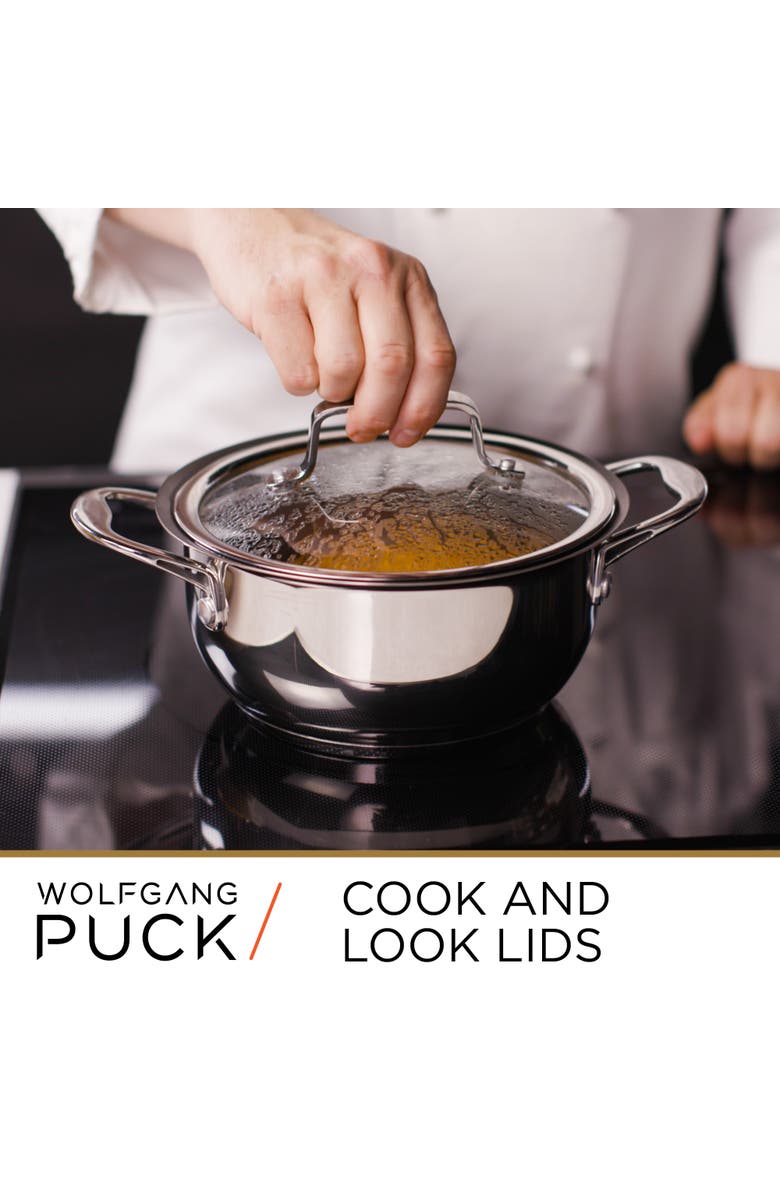 Wolfgang Puck 6 Piece Stainless Steel Pots and Pan Set, Alternate, color, Stainless Steel