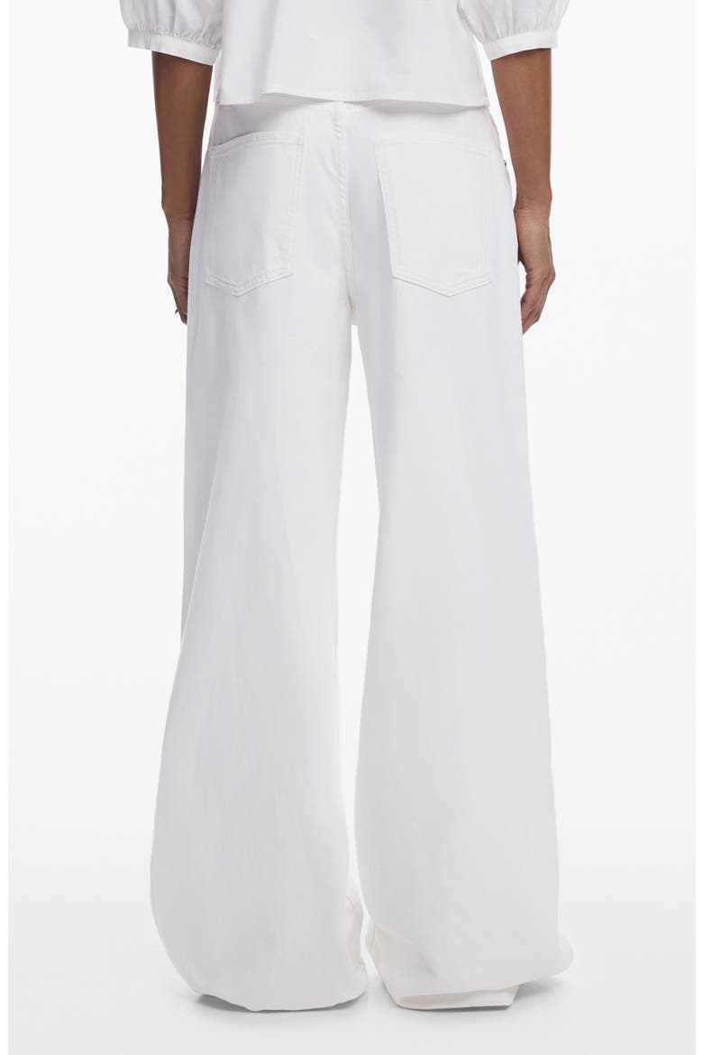 Wide Leg Flare Jeans, Alternate, color, WHITE