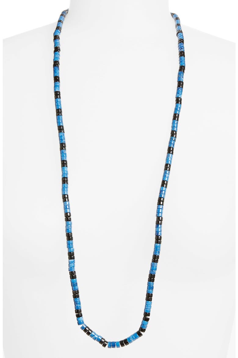 Beaded Necklace, Alternate, color, BLUE