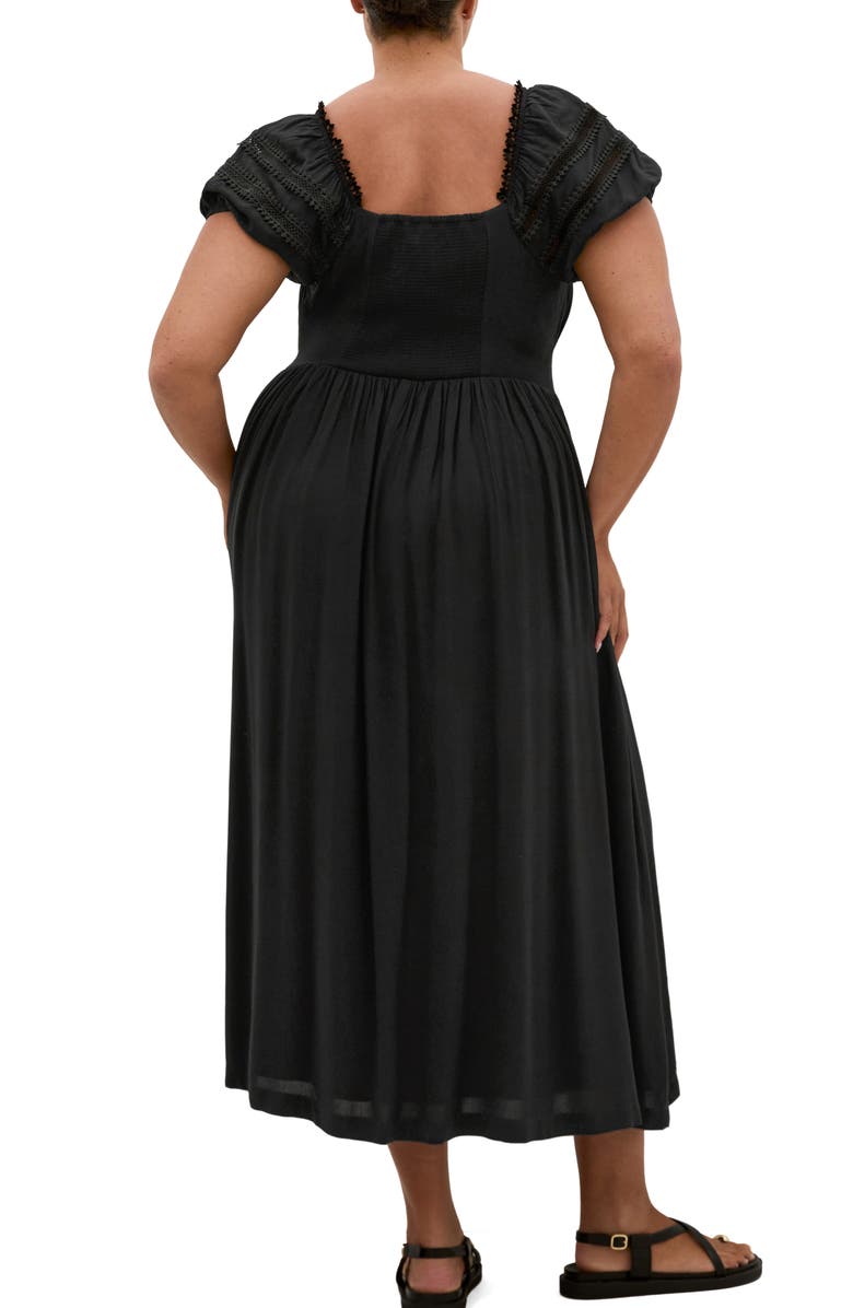 City Chic Arielle Maxi Dress, Alternate, color, Black