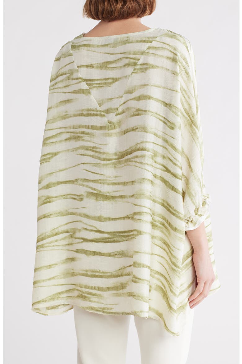 Boxy Asymmetric Tunic, Alternate, color, LIME