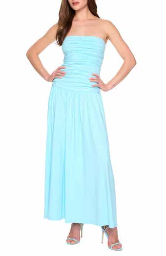 Susana Monaco Ruched Tube Maxi Dress