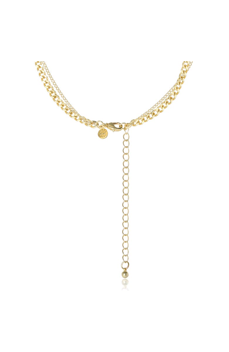 Jessica Simpson Layered Gold Pendant Necklace, Alternate, color, Gold