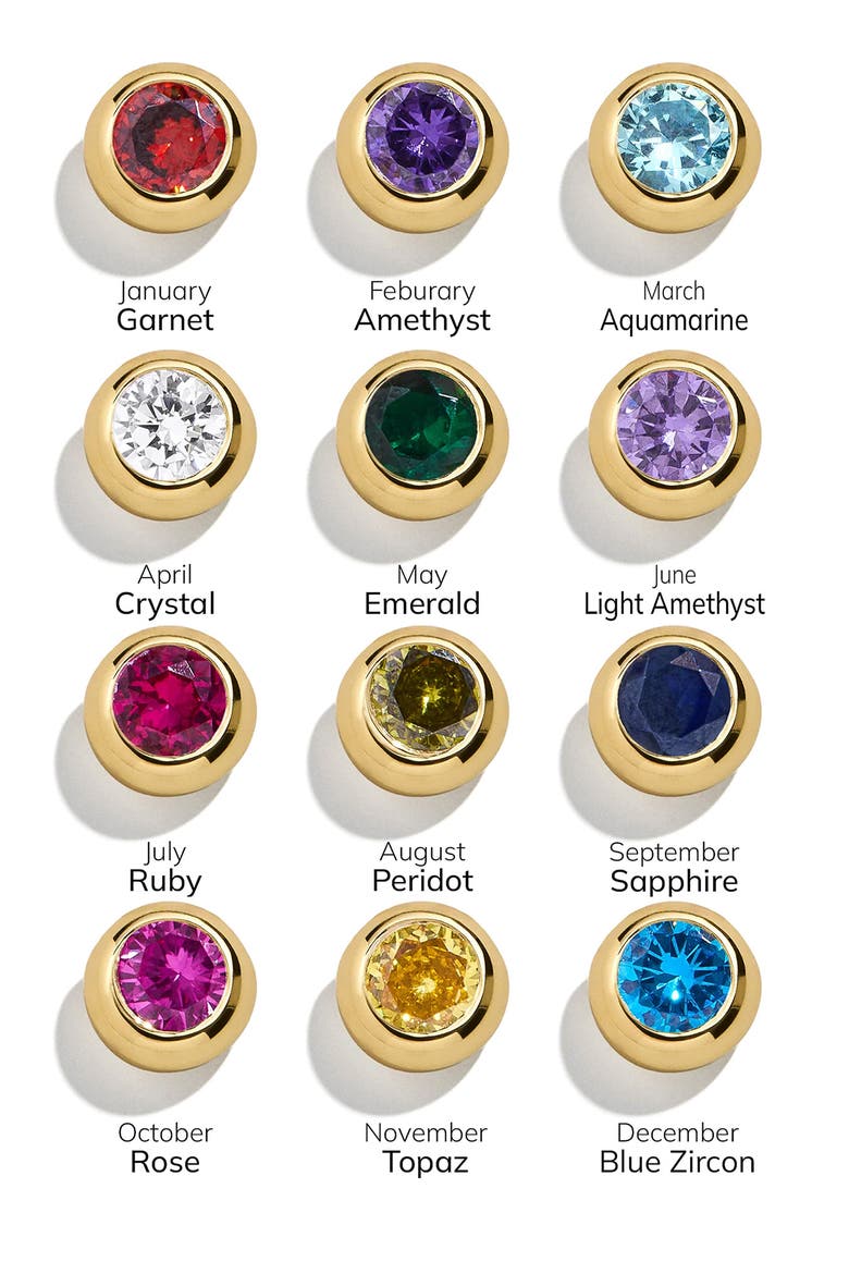 18k Gold Plated Birthstone Pendant Necklace, Alternate, color, AMETHYST