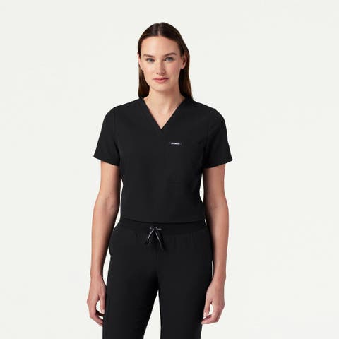 Rhena Women's 1-Pocket Slim V-Neck Scrub Top
