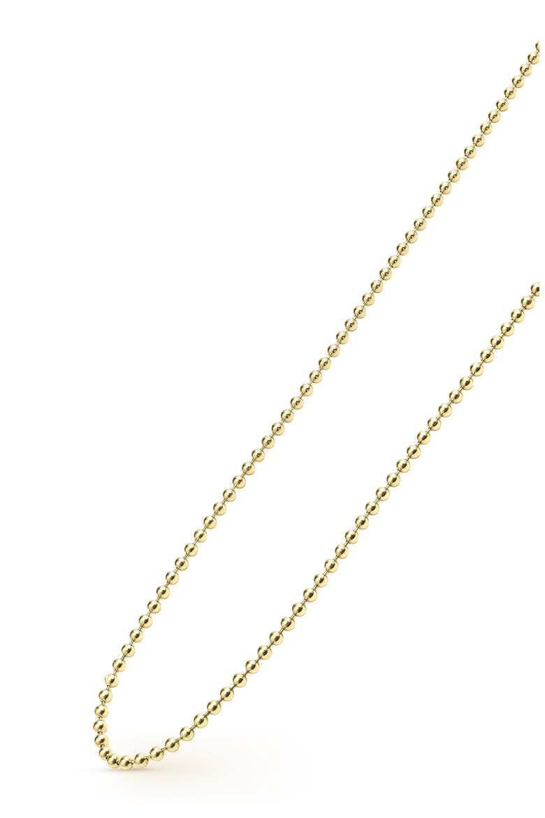Signature Caviar Ball Chain Necklace, Alternate, color, GOLD