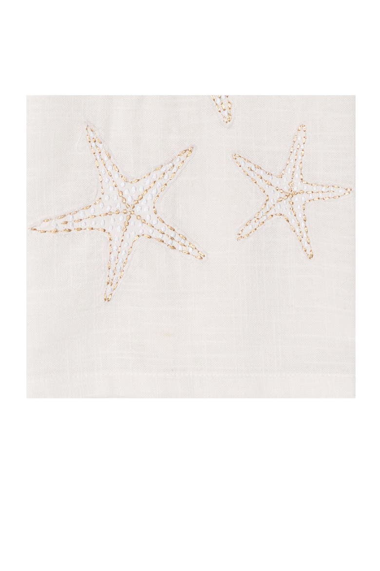 Gold Coast Starfish 100% Cotton Handtowel, Alternate, color, White