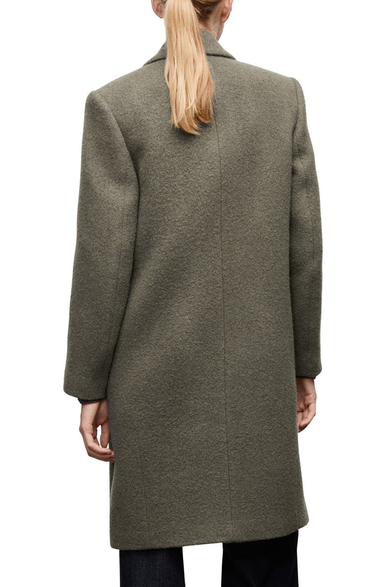 MANGO Double Breasted Wool Blend Coat, Alternate, color,