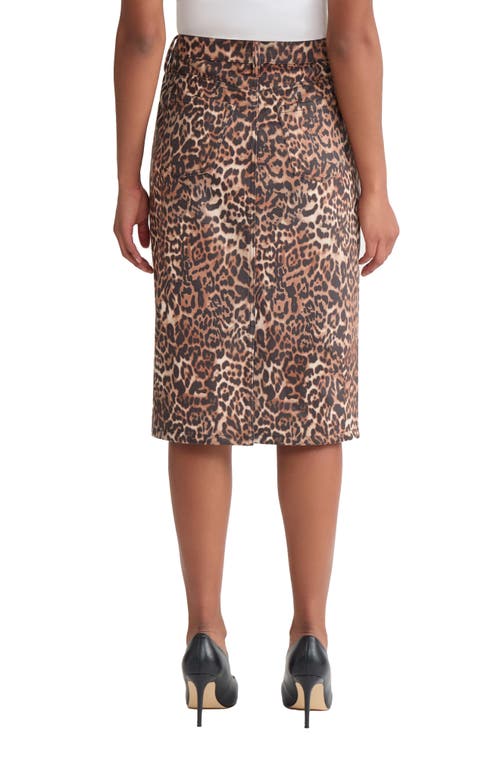 Jones New York Lexington Midi Pencil Skirt In Animal Print