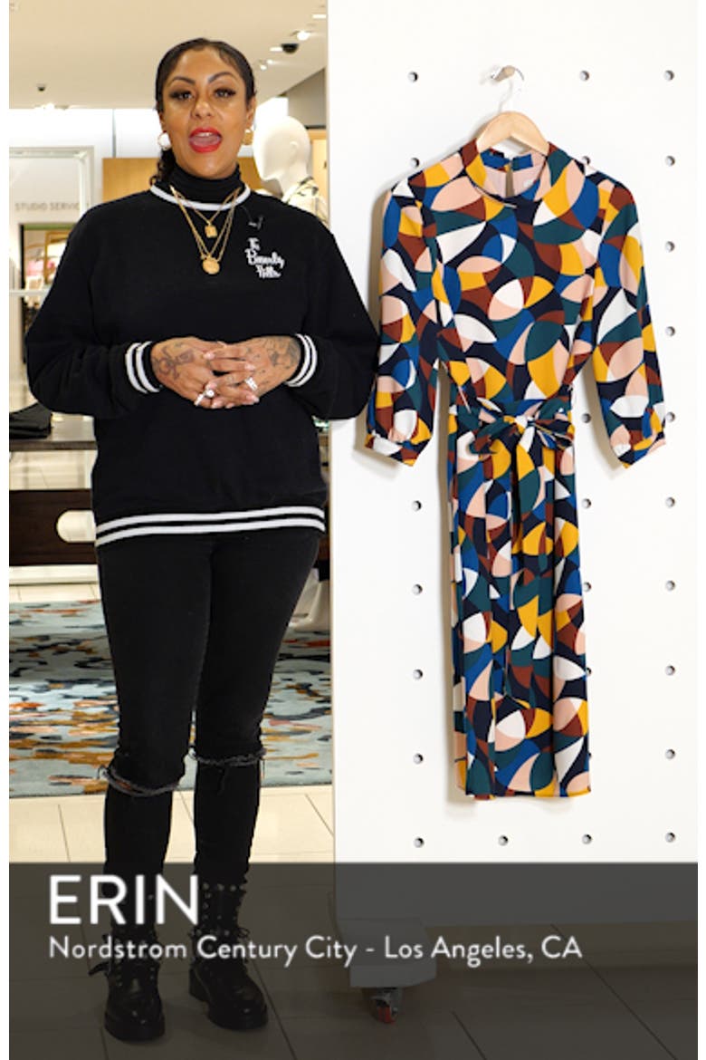 Lottie Print Midi Dress video