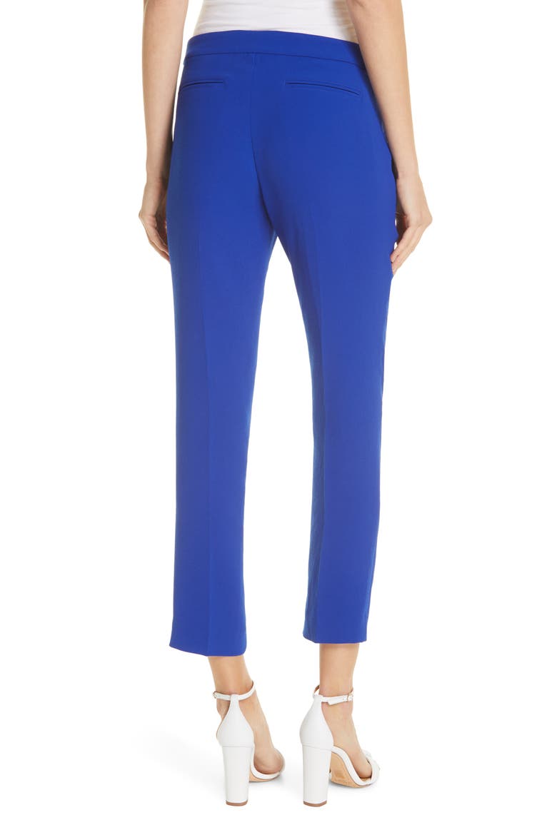 Pody Crepe Trousers, Alternate, color, BLEUKLEIN