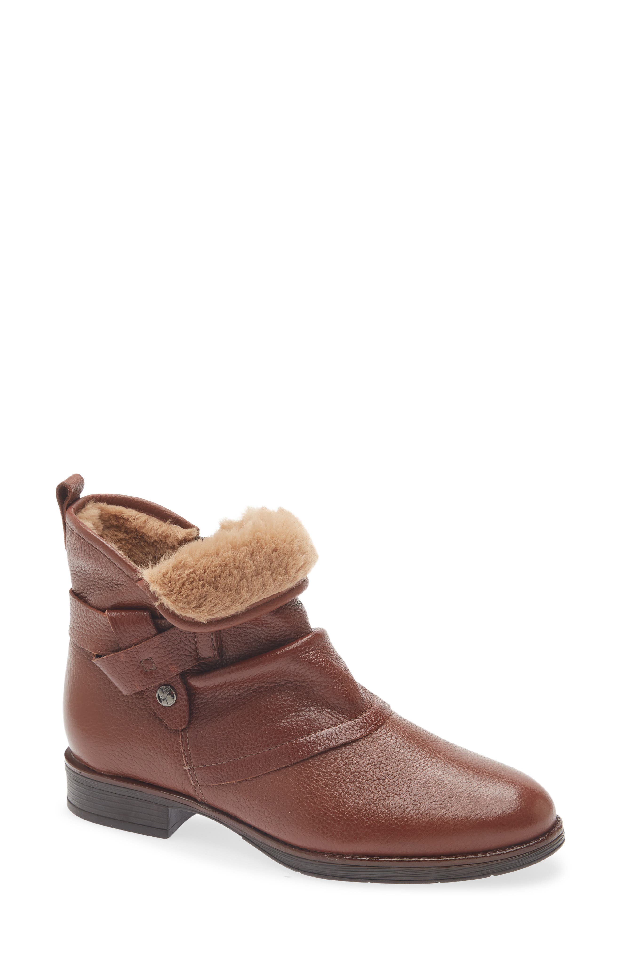 Fuzzy Lining Bootie, Main, color, CONHAQUE 26