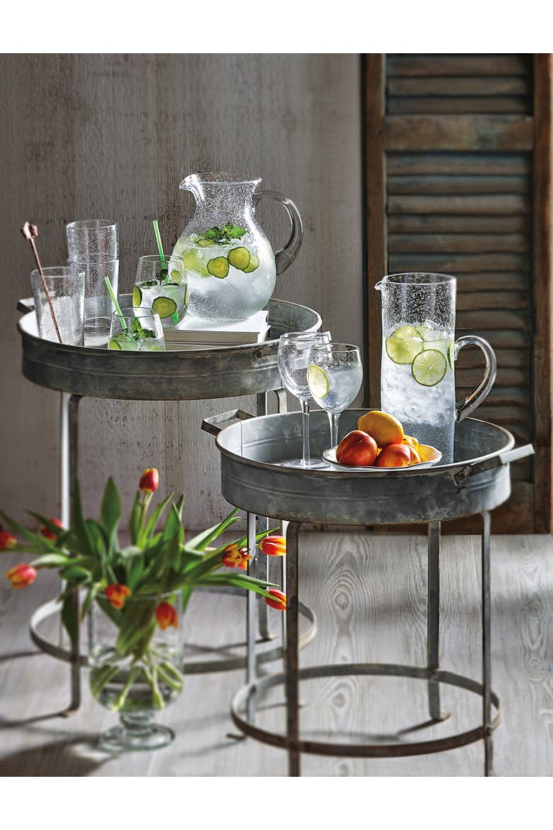 Bubble Glass Pitcher Clear Beverage Server for Everyday Use, Alternate, color, Clear