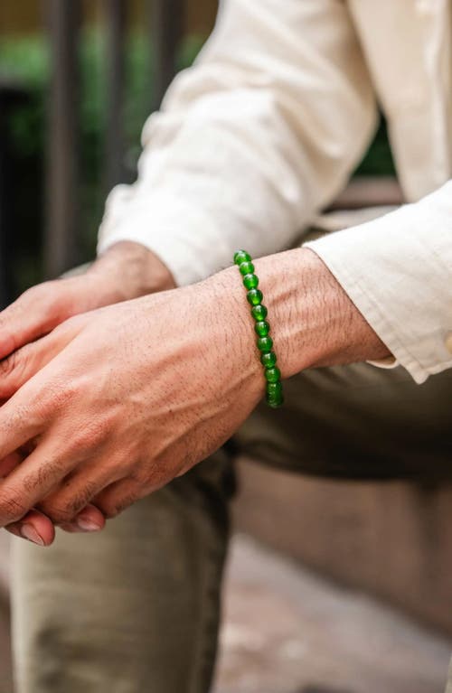 Vincero Green Onyx Beaded Bracelet In Green