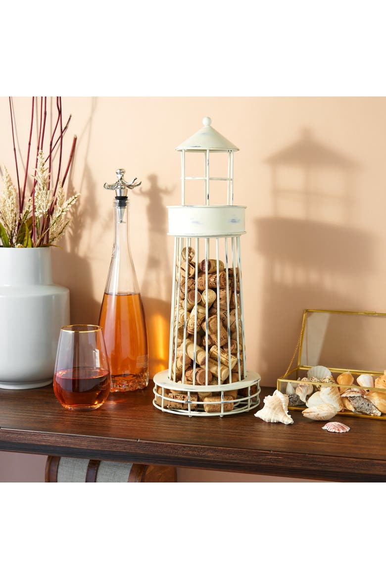 Lighthouse Cork Holder, Alternate, color, White
