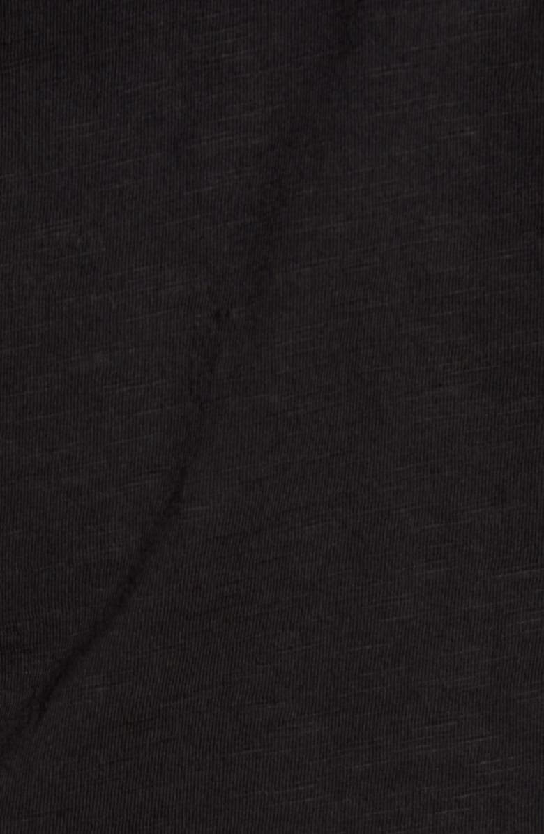 Caslon<sup>®</sup> Embroidered Neck Short Sleeve Cotton Blend Top, Alternate, color, 