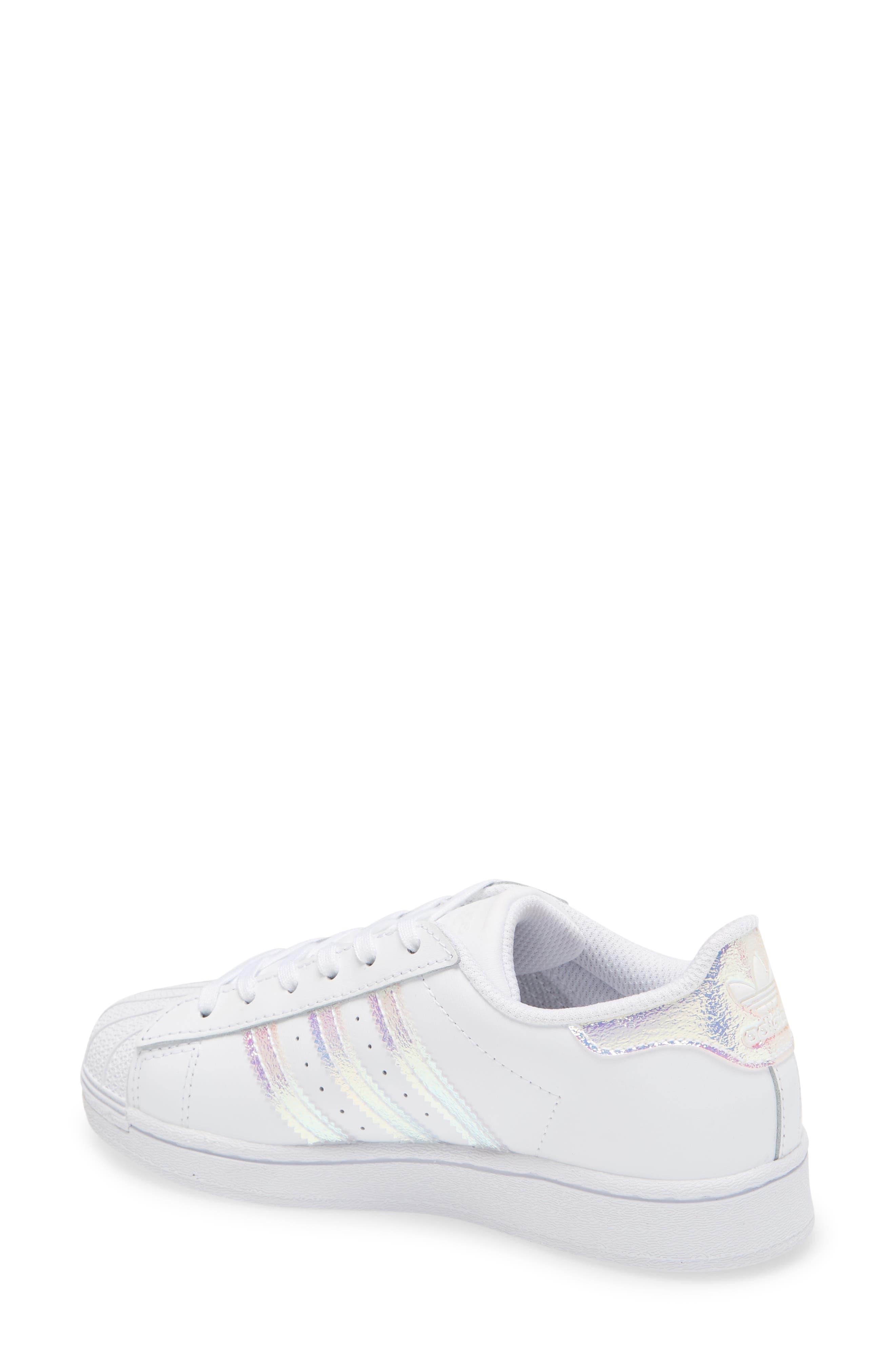 Kids' Superstar Sneaker, Alternate, color, WHITE/ WHITE/ WHITE