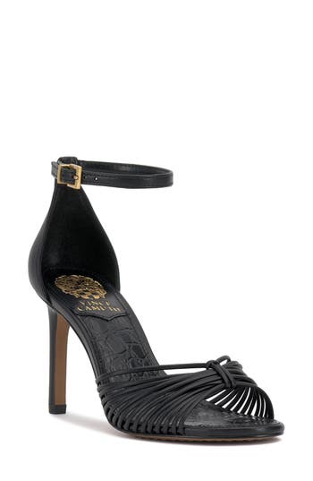 Vince Camuto Blaine Ankle Strap Sandal In Black