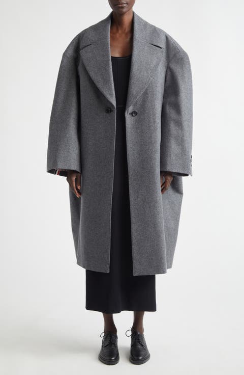 Melton Wool Cocoon Coat