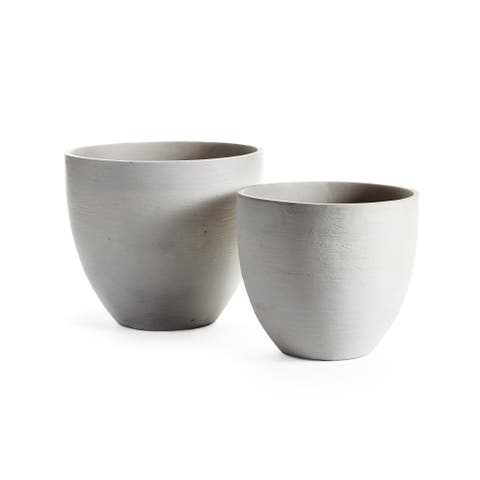 Fibrestone Malibu Tapered Pots, Set of 2