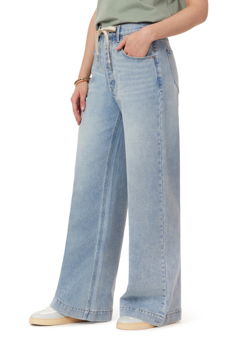 Drawstring Wide Leg Jeans, Alternate, color, NAPLES
