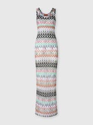 Missoni Long Dress In Viscose And Cotton Lamé Lace Motif
