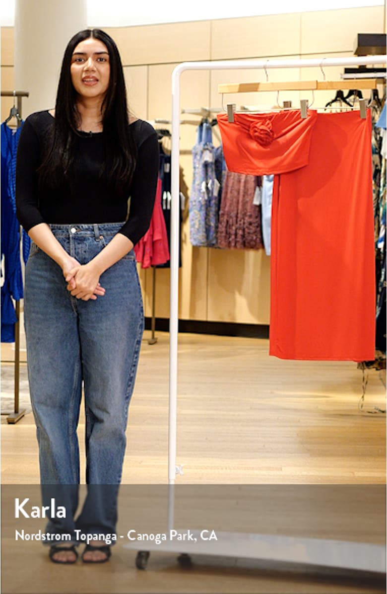 Tiarny Rosette Tube Top & Body-Con Skirt Set, sales video thumbnail